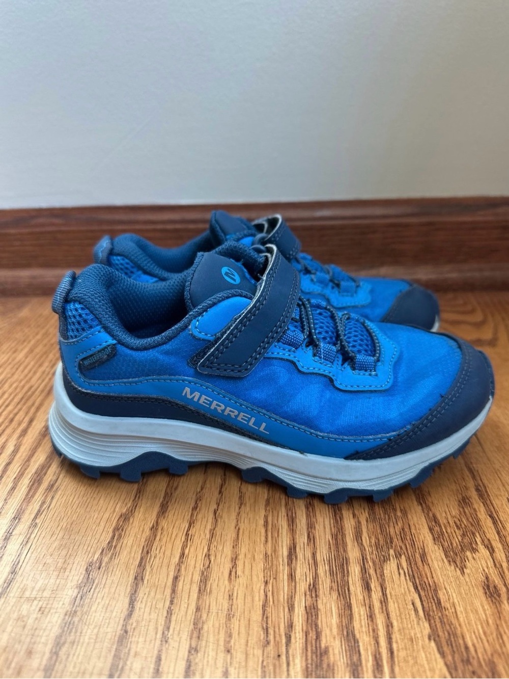 Merrell Moab Speed Waterproof Shoes Boys 13 Blue